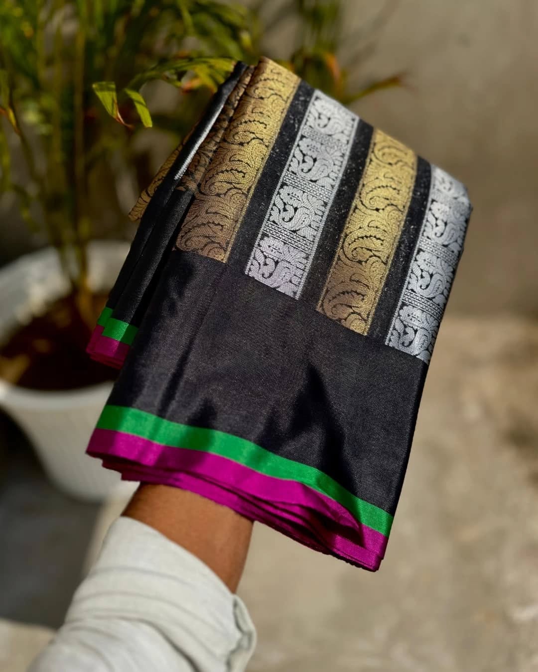 Nita Ambani inspired elegance Black NAB002 - Image 2