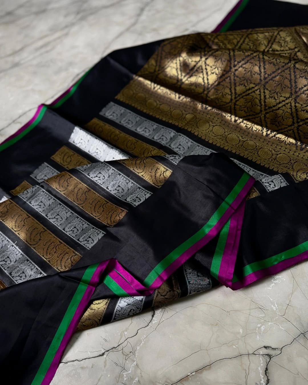 Nita Ambani inspired elegance Black NAB002 - Image 7