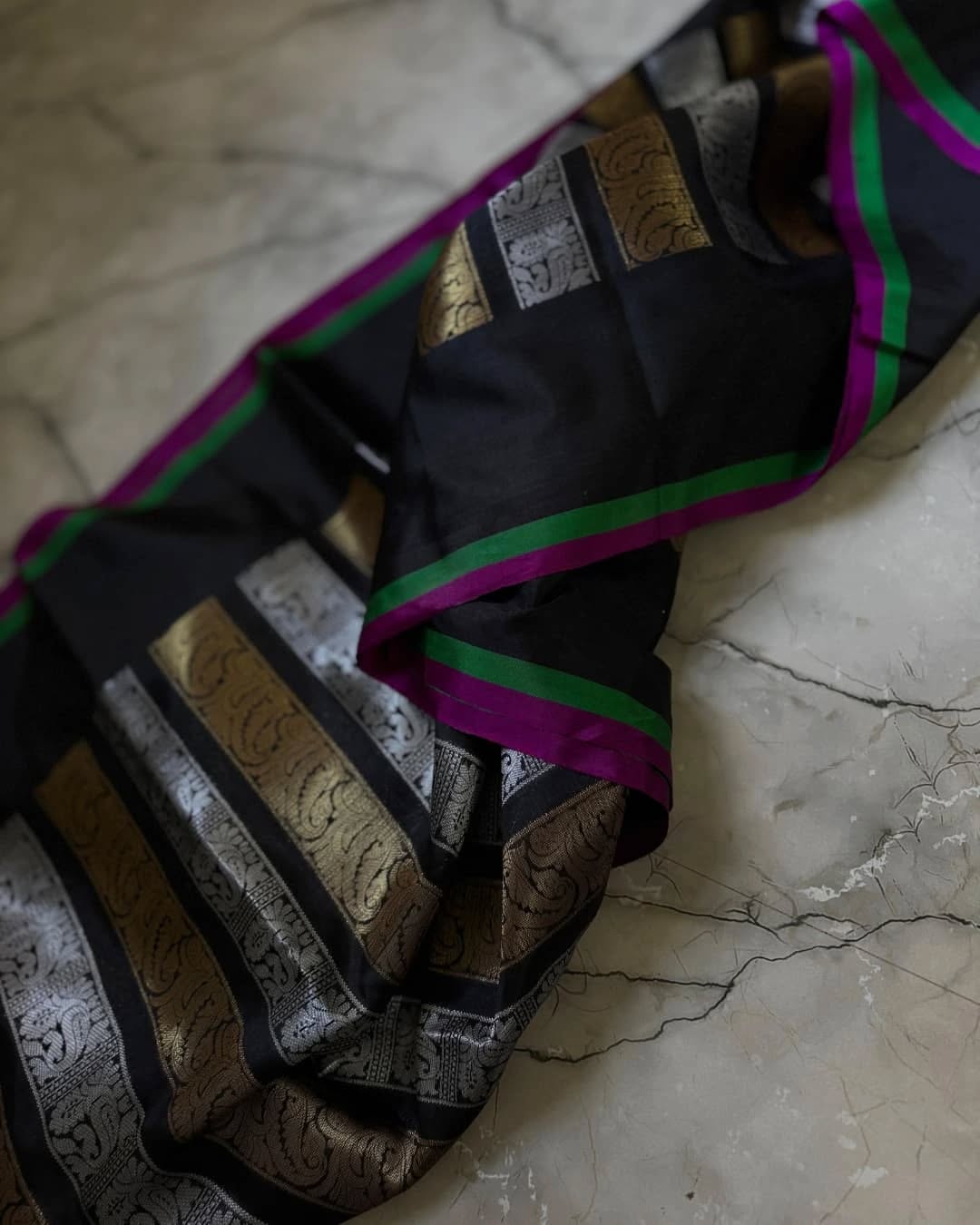 Nita Ambani inspired elegance Black NAB002 - Image 6