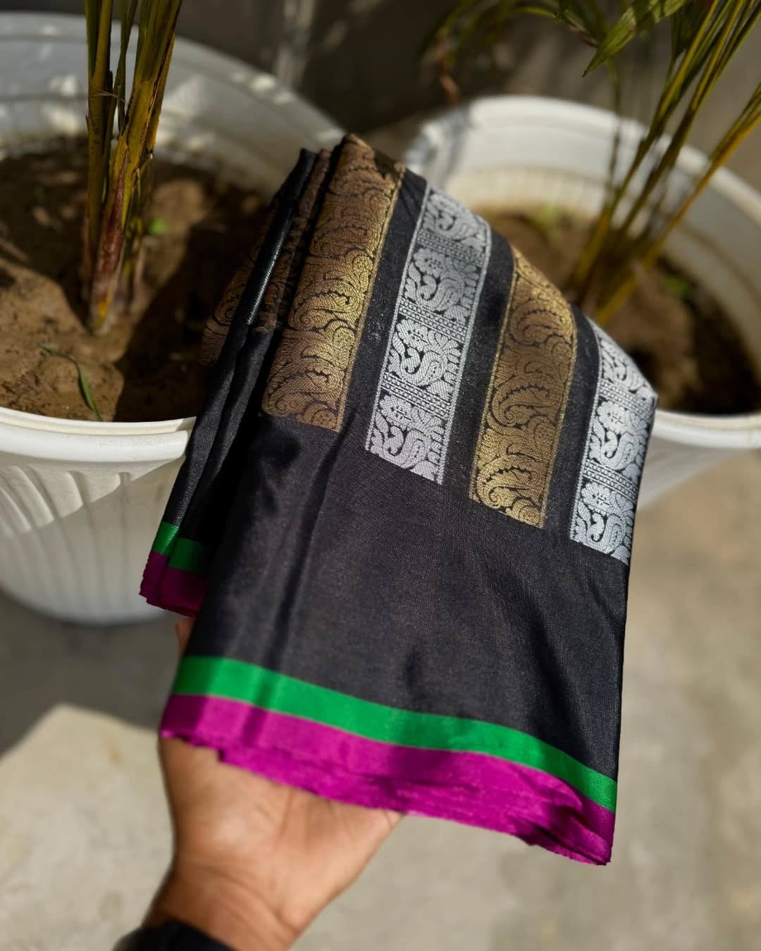 Nita Ambani inspired elegance Black NAB002 - Image 3