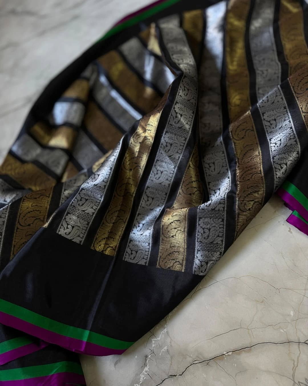 Nita Ambani inspired elegance Black NAB002 - Image 4