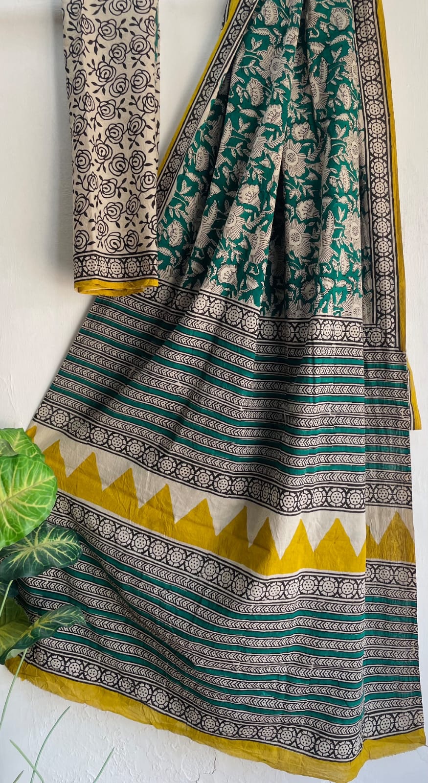 Mul Saree - Hand Block Printed Pure Cotton | Natural Dye MUL101