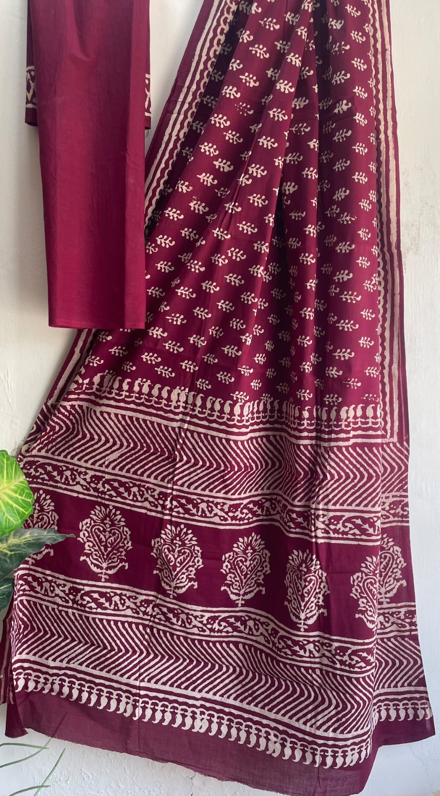 Mul Saree - Hand Block Printed Pure Cotton | Natural Dye MUL102