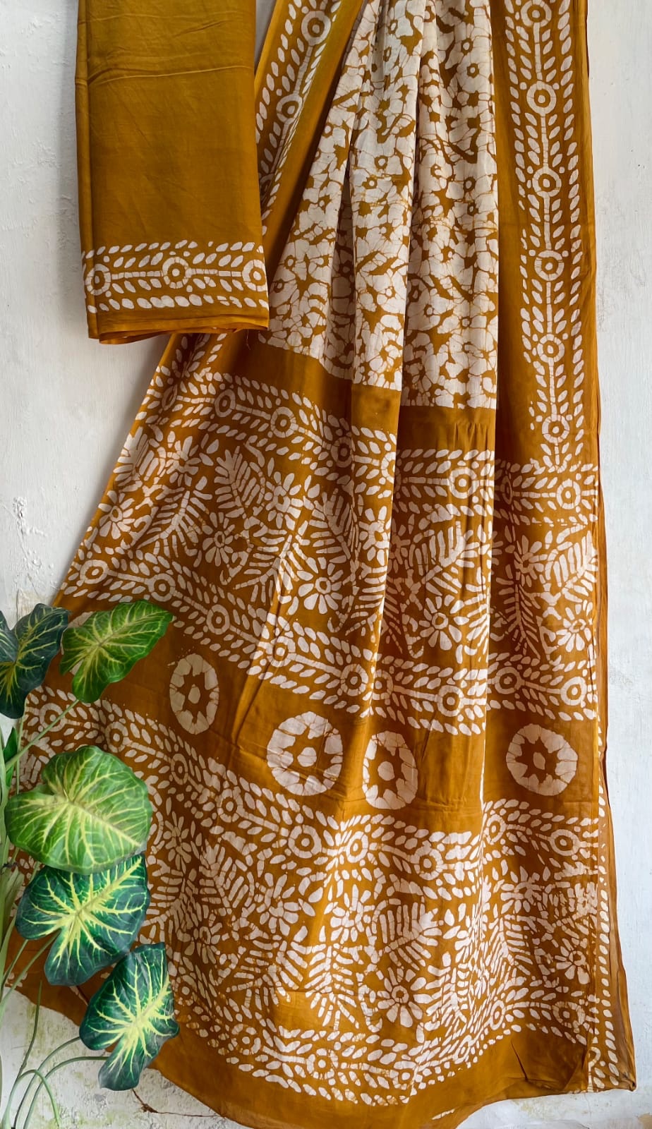 Mul Saree - Hand Block Printed Pure Cotton | Natural Dye MUL114