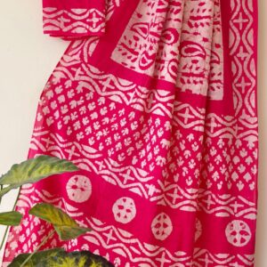 Mul Saree - Hand Block Printed Pure Cotton | Natural Dye MUL111