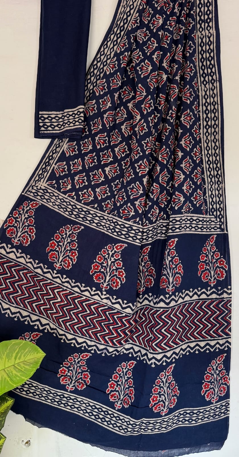 Mul Saree - Hand Block Printed Pure Cotton | Natural Dye MUL109