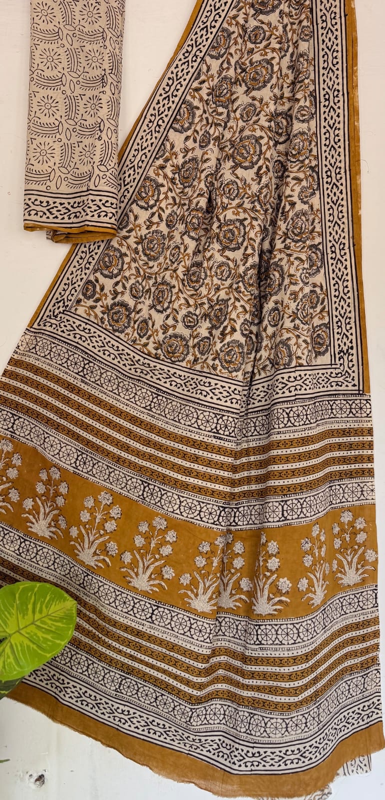 Mul Saree - Hand Block Printed Pure Cotton | Natural Dye MUL108