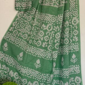 Mul Saree - Hand Block Printed Pure Cotton | Natural Dye MUL107
