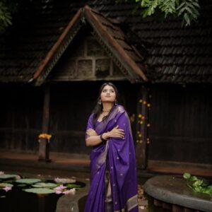 Nayanthara-Inspired Banarasi Soft Katan Tapeta Saree