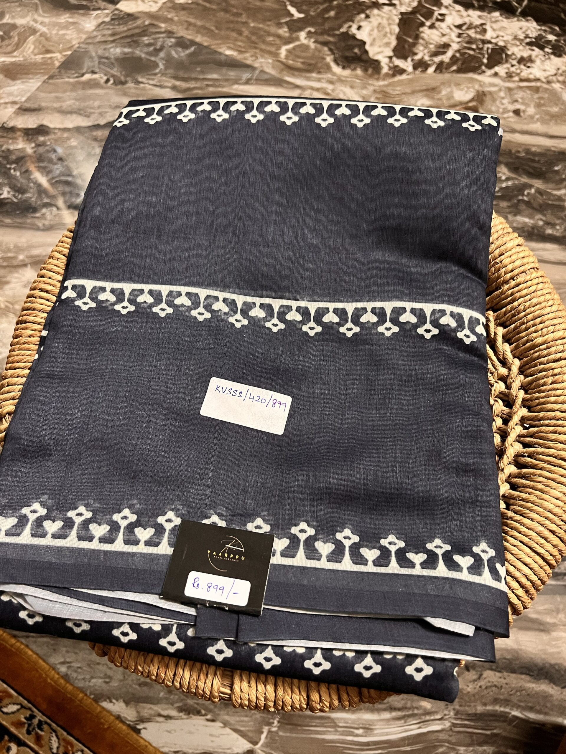 Grey Chanderi cotton - Image 2