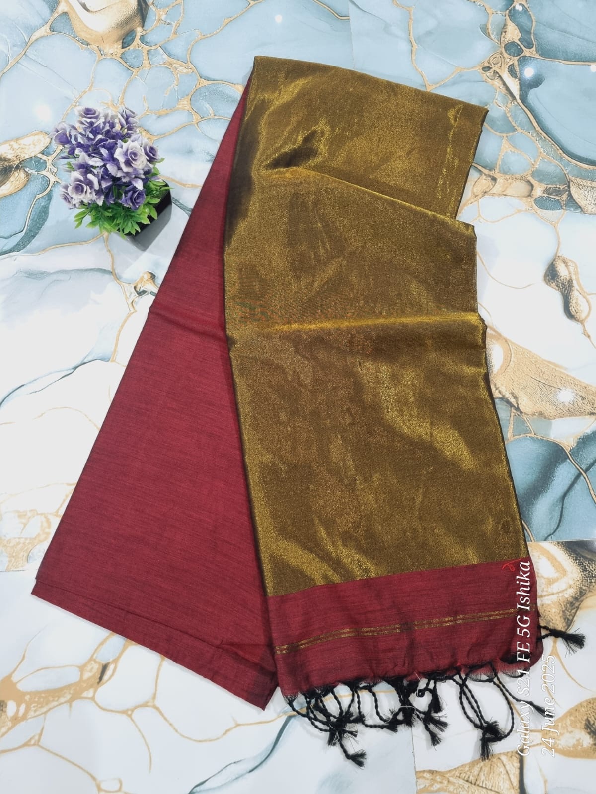 Nayanthara Inspired Handloom Mul Cotton Sarees - without running blouse - Image 4