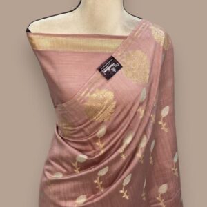 Warm Silk Saree – Peach Charm