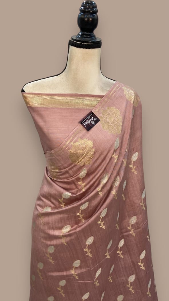 Warm Silk Saree β Peach Charm