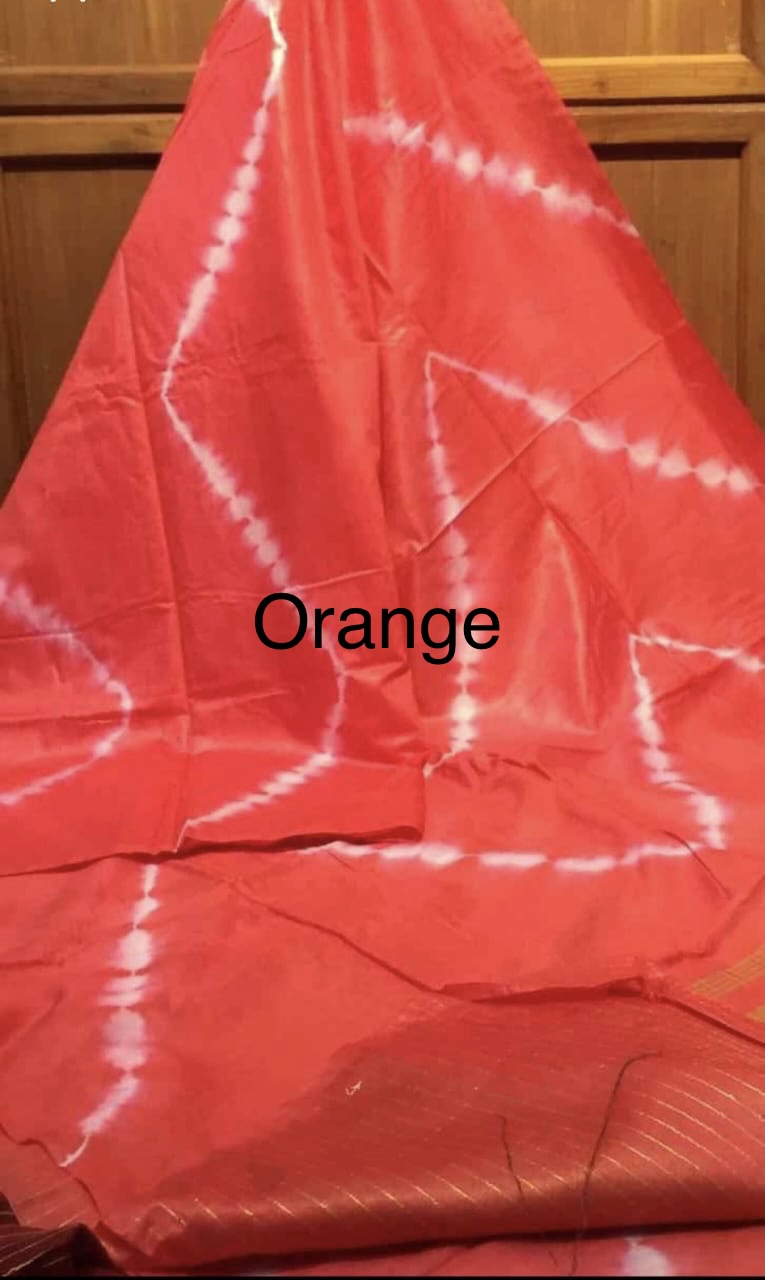 Raw silk with zari pallu - Image 2