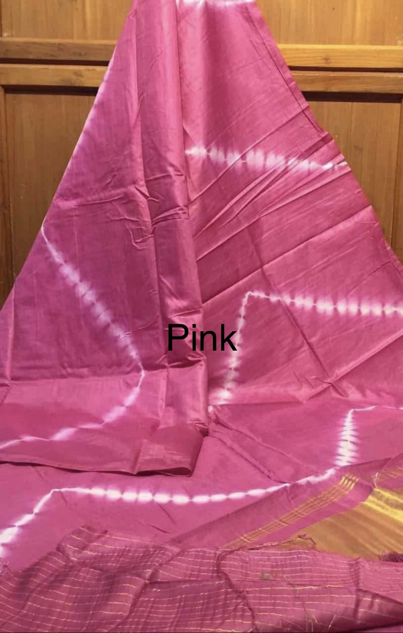 Raw silk with zari pallu - Image 7