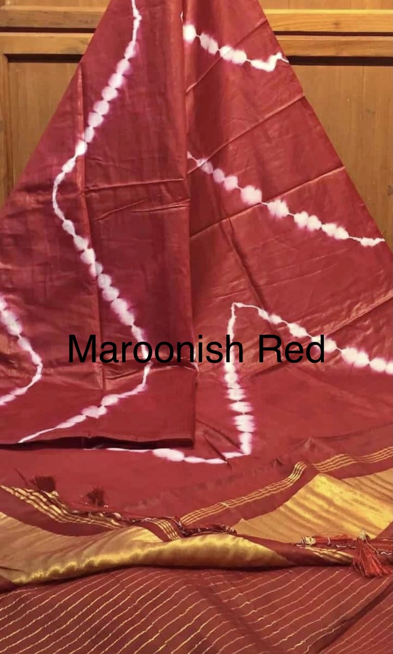 Raw silk with zari pallu - Image 8