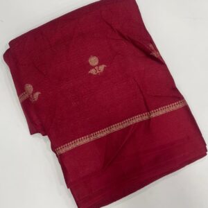 Pure Soft Viscose georgette Silk Saree - Red
