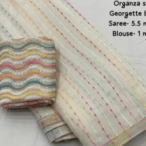 Ivory Sequence work- Organza