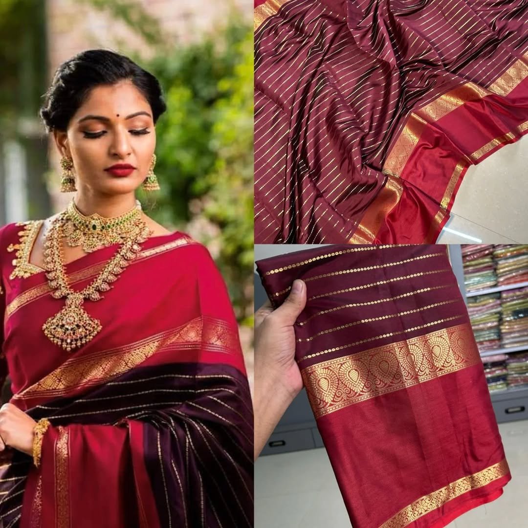 Red Vintage Saree – Timeless Grace in Every Drape