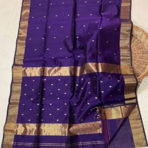 Purple Semi Silk cotton