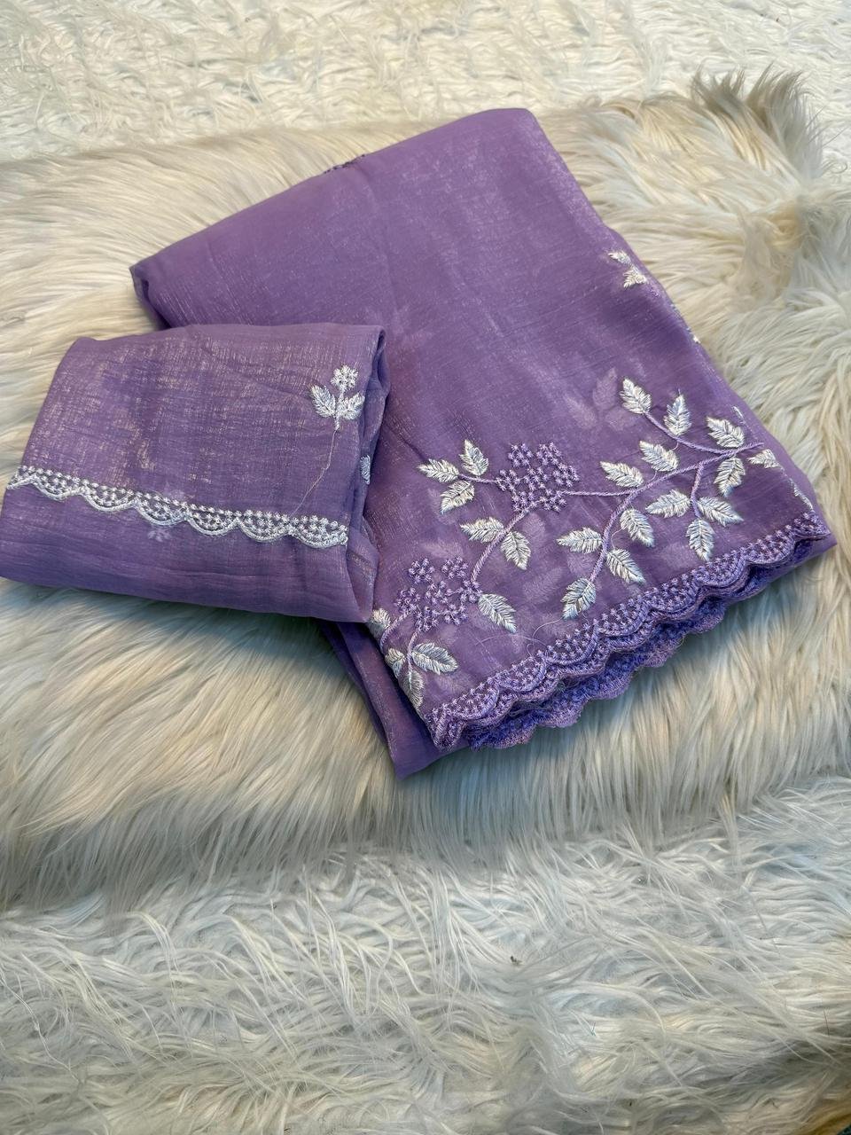 Vibrant Dual-Tone Georgette Saree